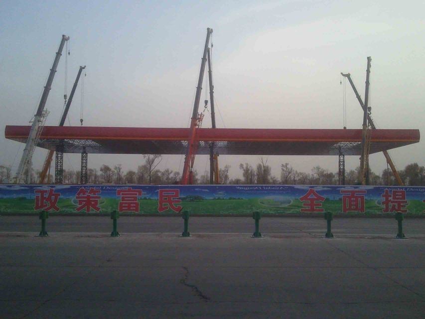 杭州加油站网架罩棚