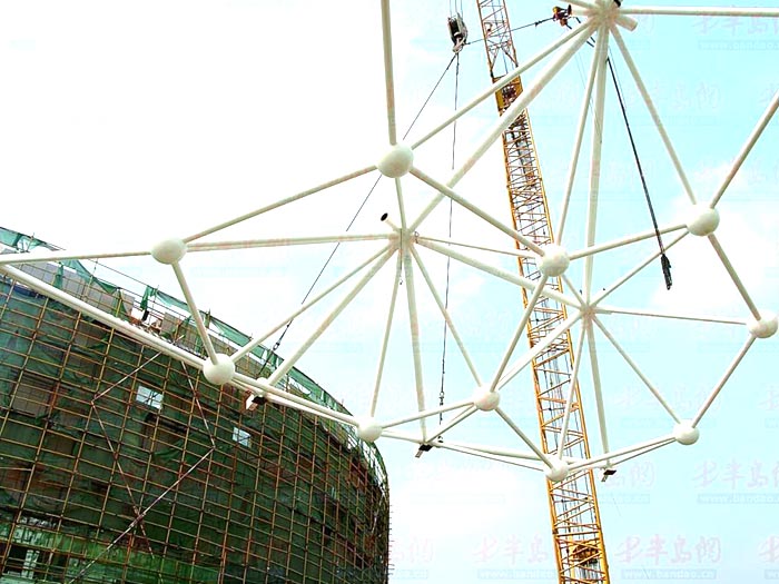 杭州体育馆网架安装