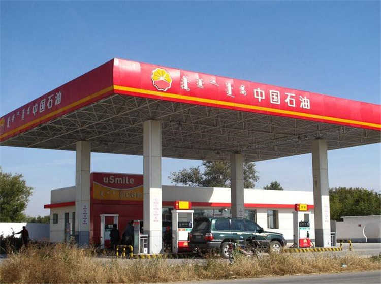 杭州加油站钢结构网架案例1